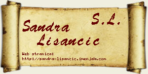Sandra Lišančić vizit kartica
